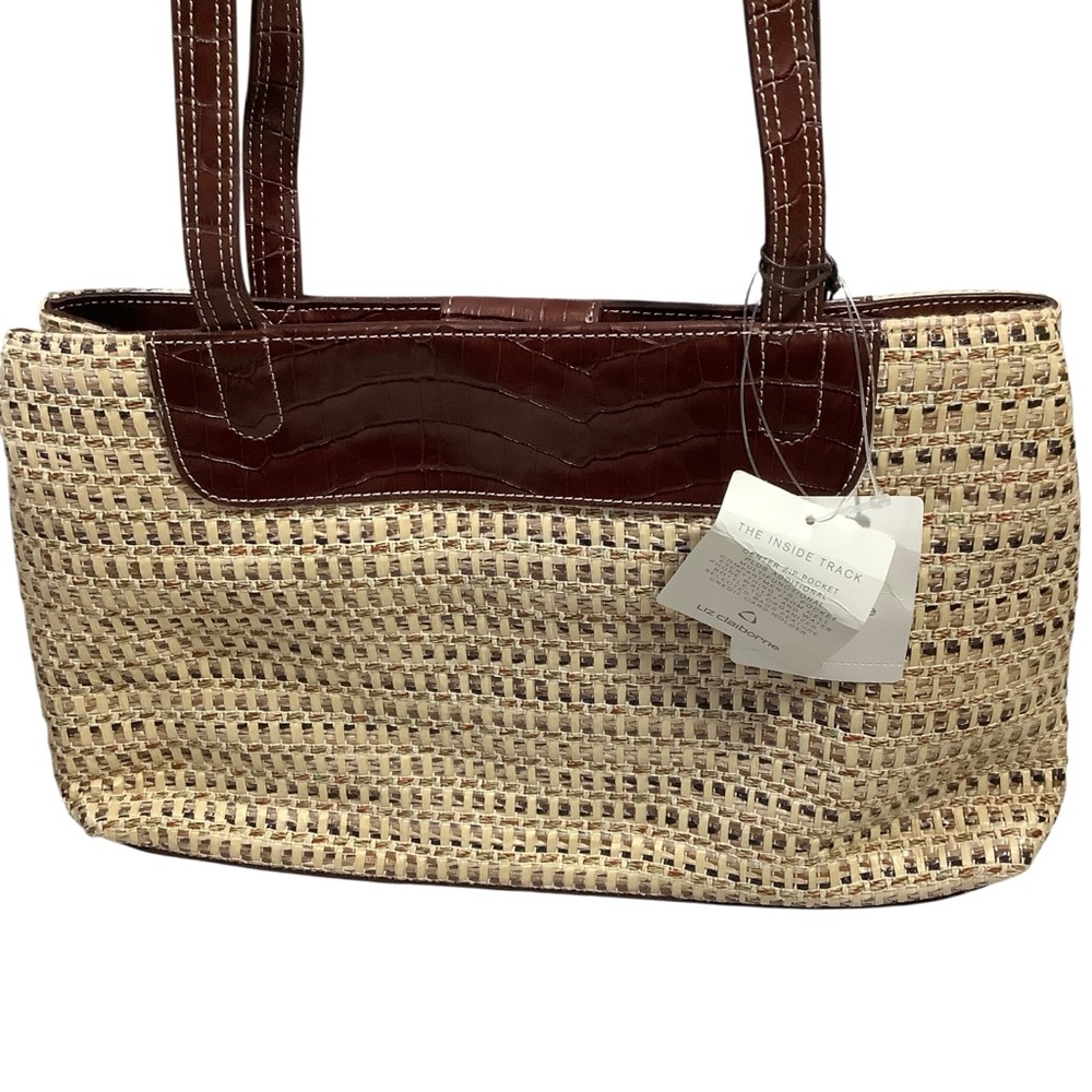 Liz Claiborne Natural Beauty Woven Leather Shoulder Bag - Picture 4 of 13